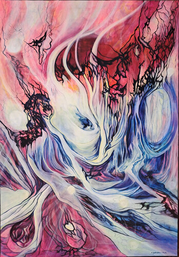 Kontakt by Marta Jastrzębska-Macko, Painting for Sale on Select