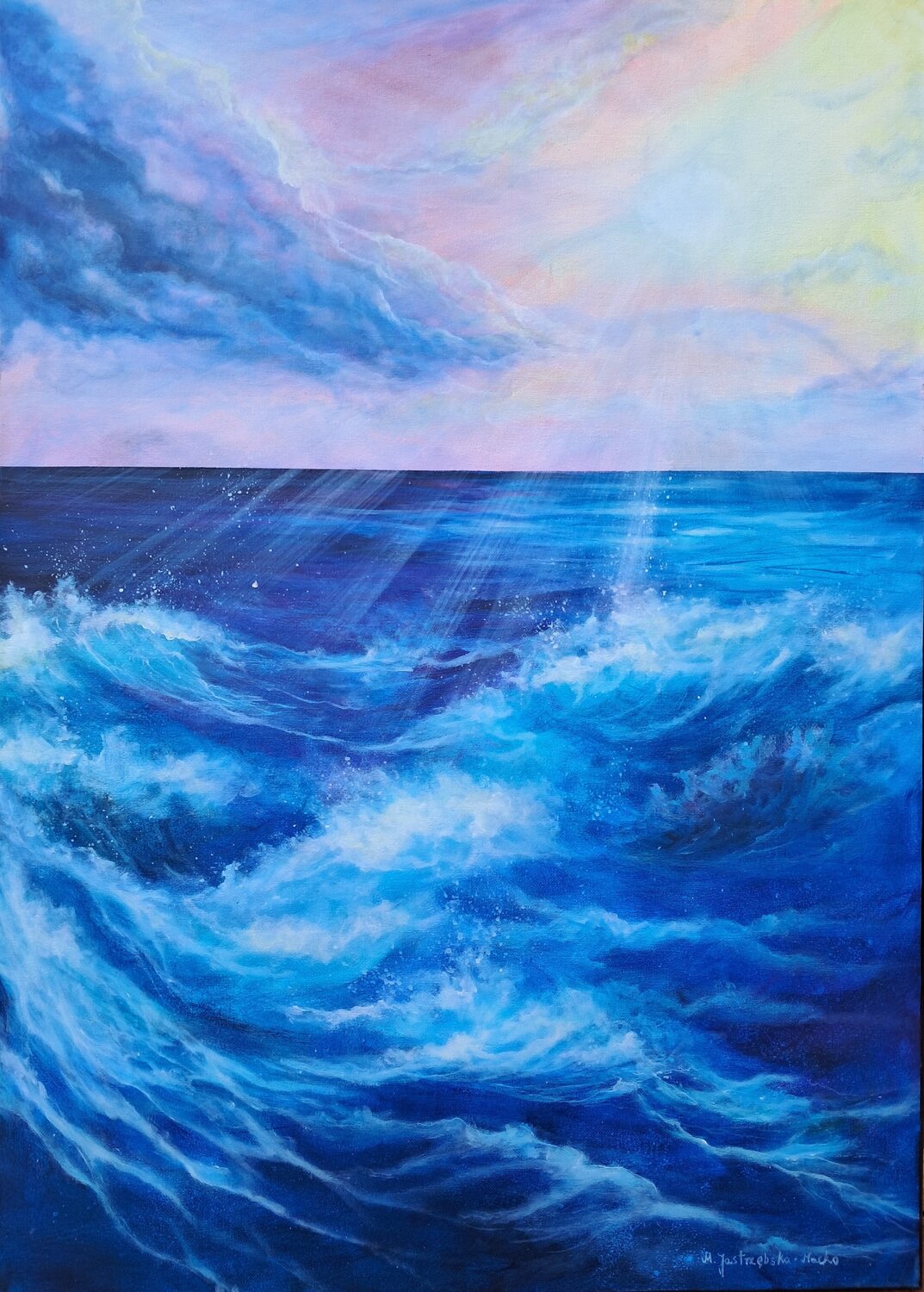 Ukojenie nad morzem Marta Jastrzębska-Macko Original painting for sale
