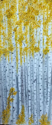 SIlver and Gold von Paula Swenson, Malerei kaufen auf Select