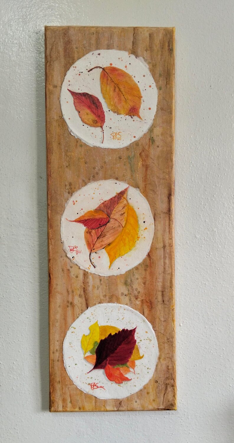 Falling Leaves Paula Swenson Original painting for sale