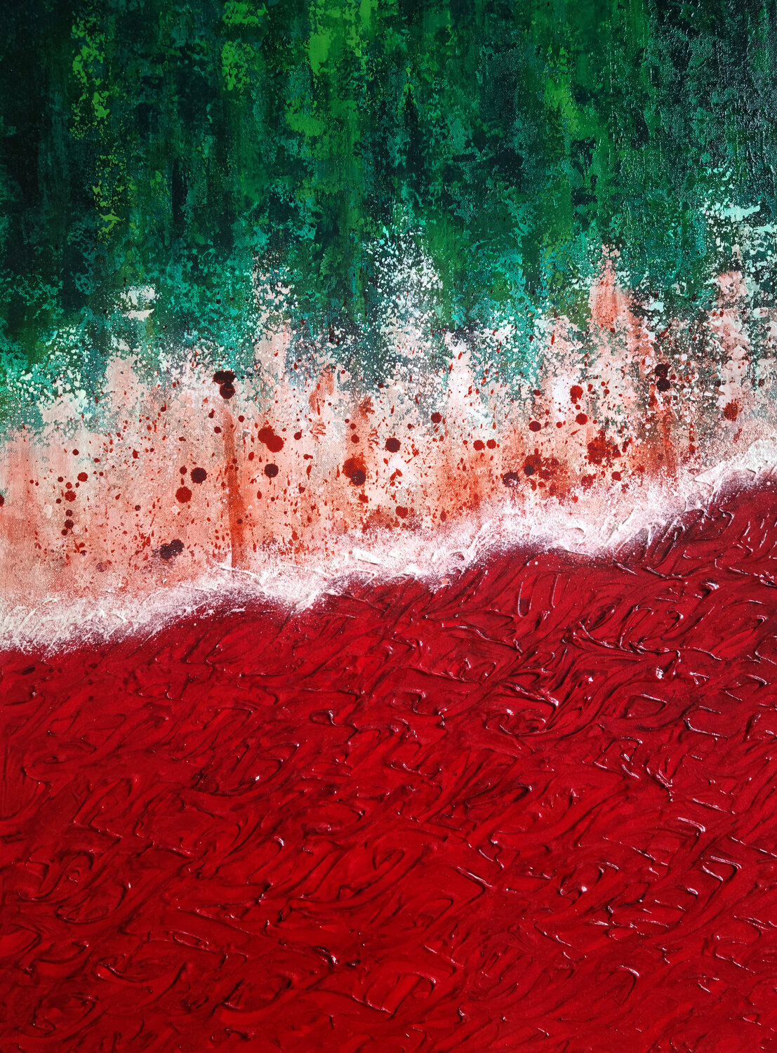 New Flag Tara Partovirad Original painting for sale