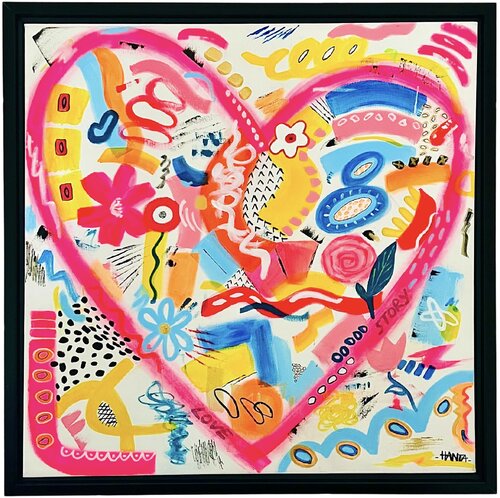 LOVE STORY by Hanta Ramboa, Painting for Sale on Select