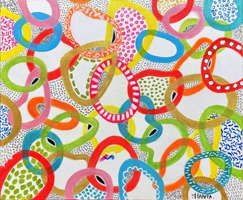 LIFE IS A GREAT CHAIN by Hanta Ramboa, Painting for Sale on Select