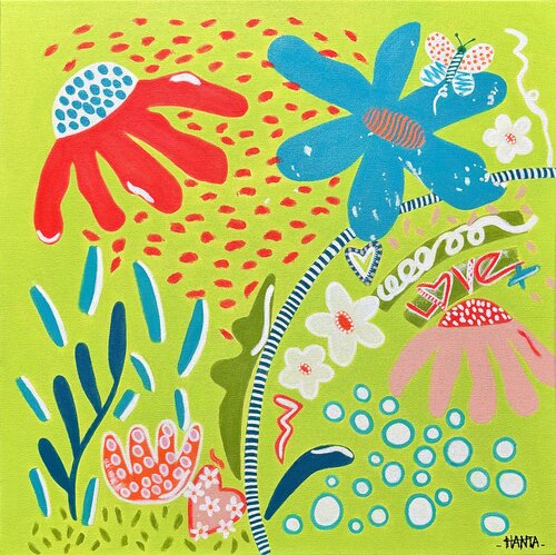 RENDEZ VOUS AT THE GARDEN by Hanta Ramboa, Painting for Sale on Select