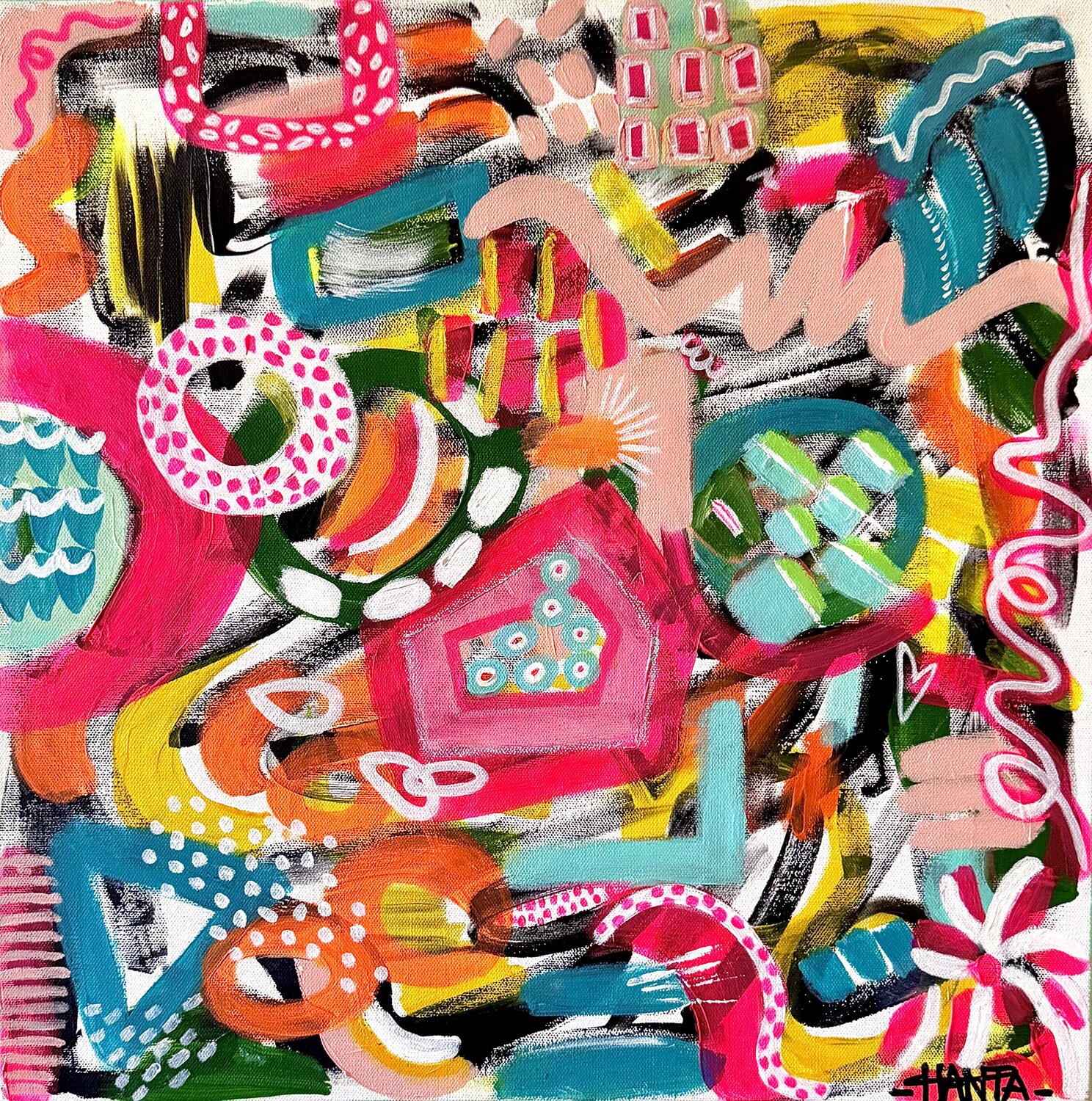 SUMMER MOOD Hanta Ramboa Original painting for sale