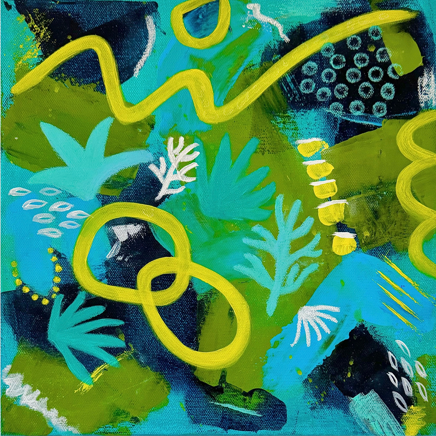 OCEAN LIFE Hanta Ramboa Original painting for sale