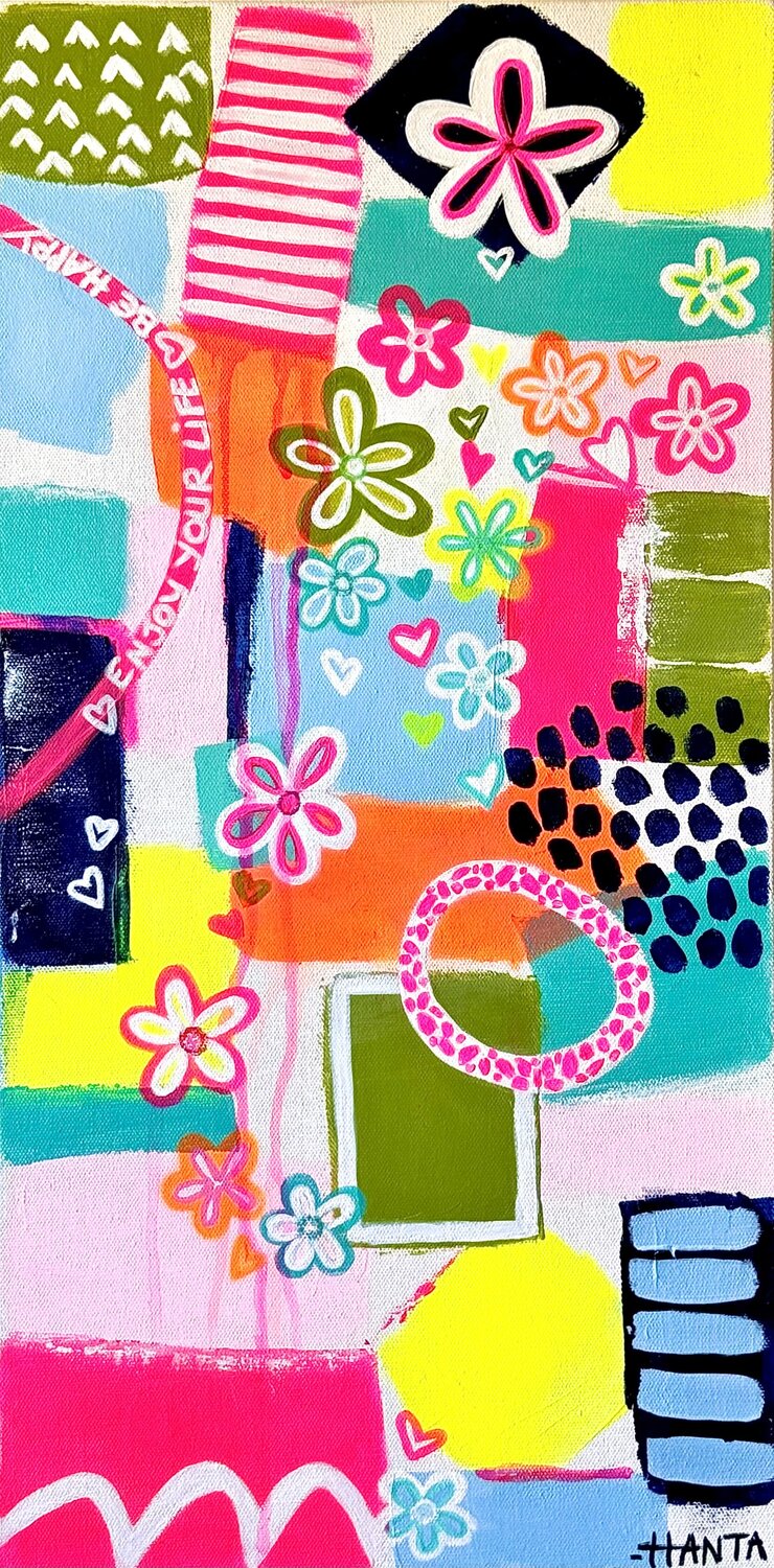 ENJOY YOUR LIFE Hanta Ramboa Original painting for sale