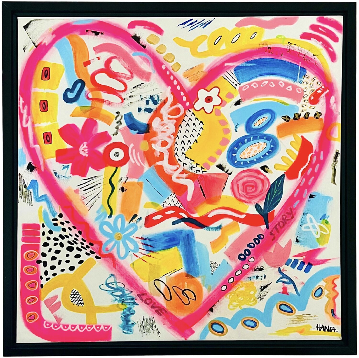 LOVE STORY Hanta Ramboa Original painting for sale