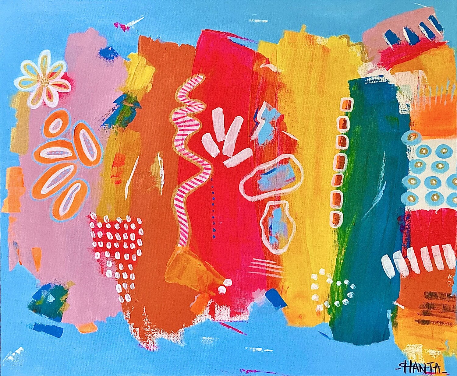 DAY DREAMING Hanta Ramboa Original painting for sale