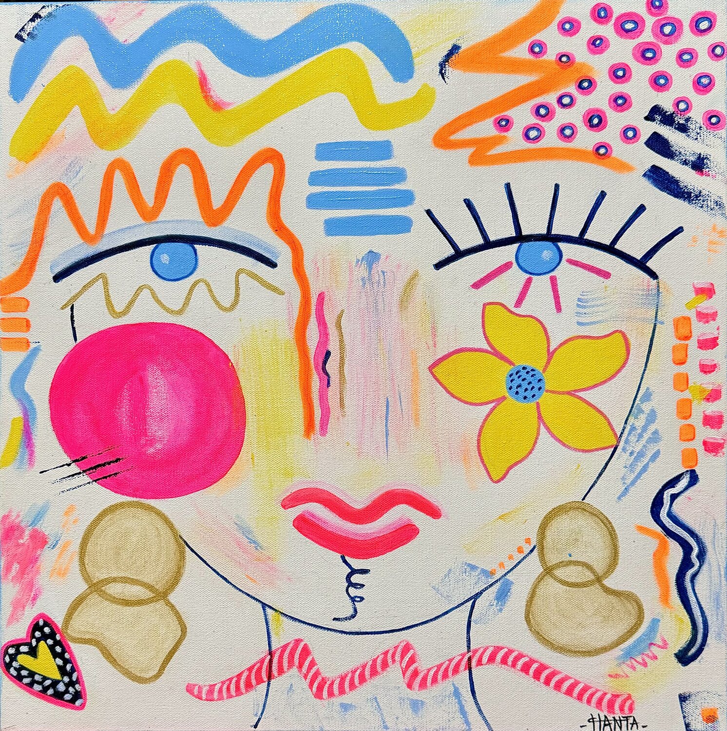 LINA Hanta Ramboa Original painting for sale