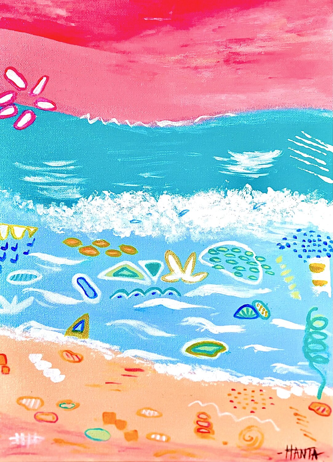 SUMMER BREEZE Hanta Ramboa Original painting for sale
