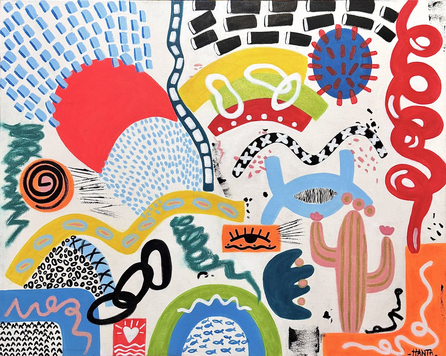 TELL ME SOMETHING GOOD Hanta Ramboa Original painting for sale