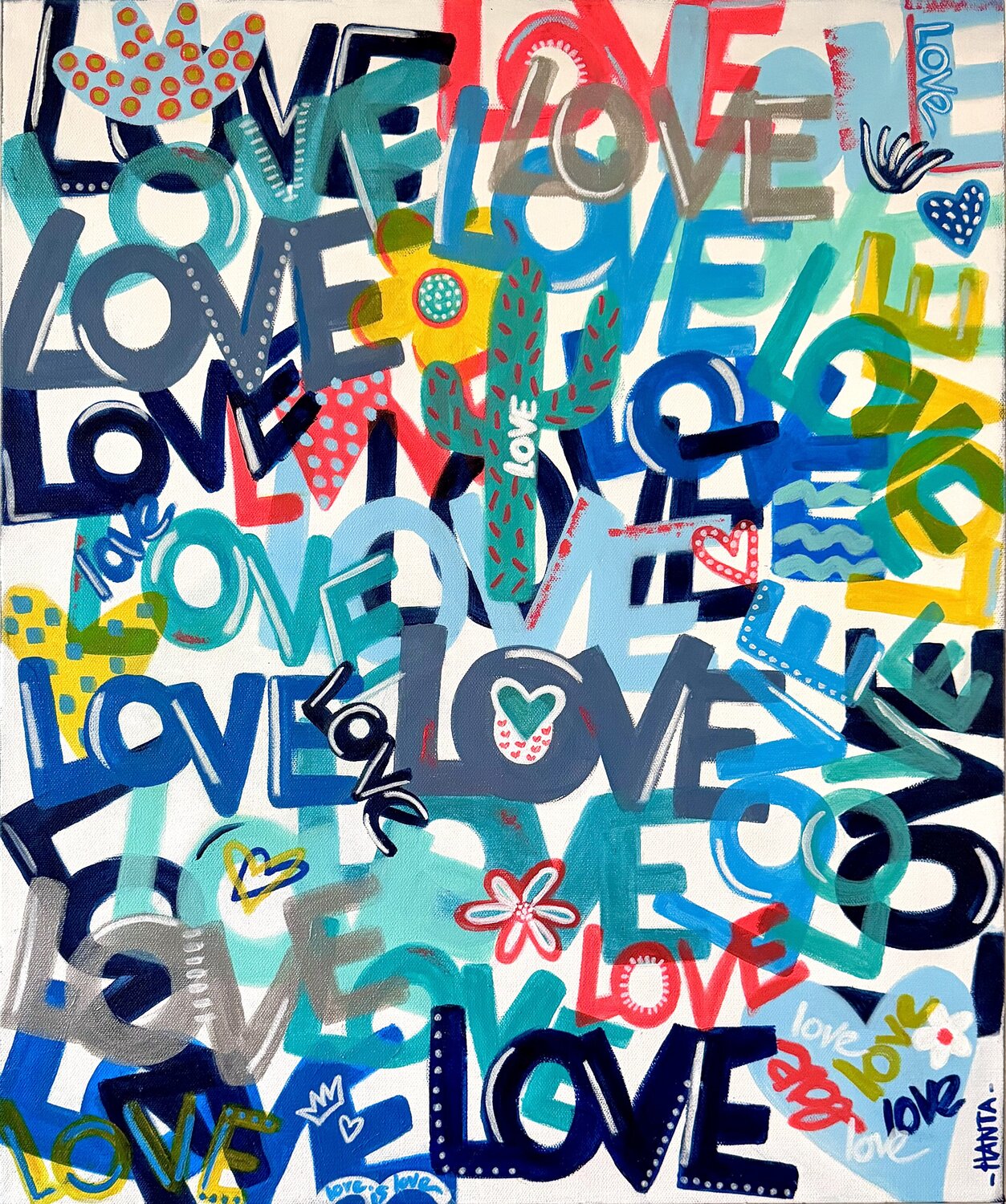 ENDLESS LOVE Hanta Ramboa Original painting for sale