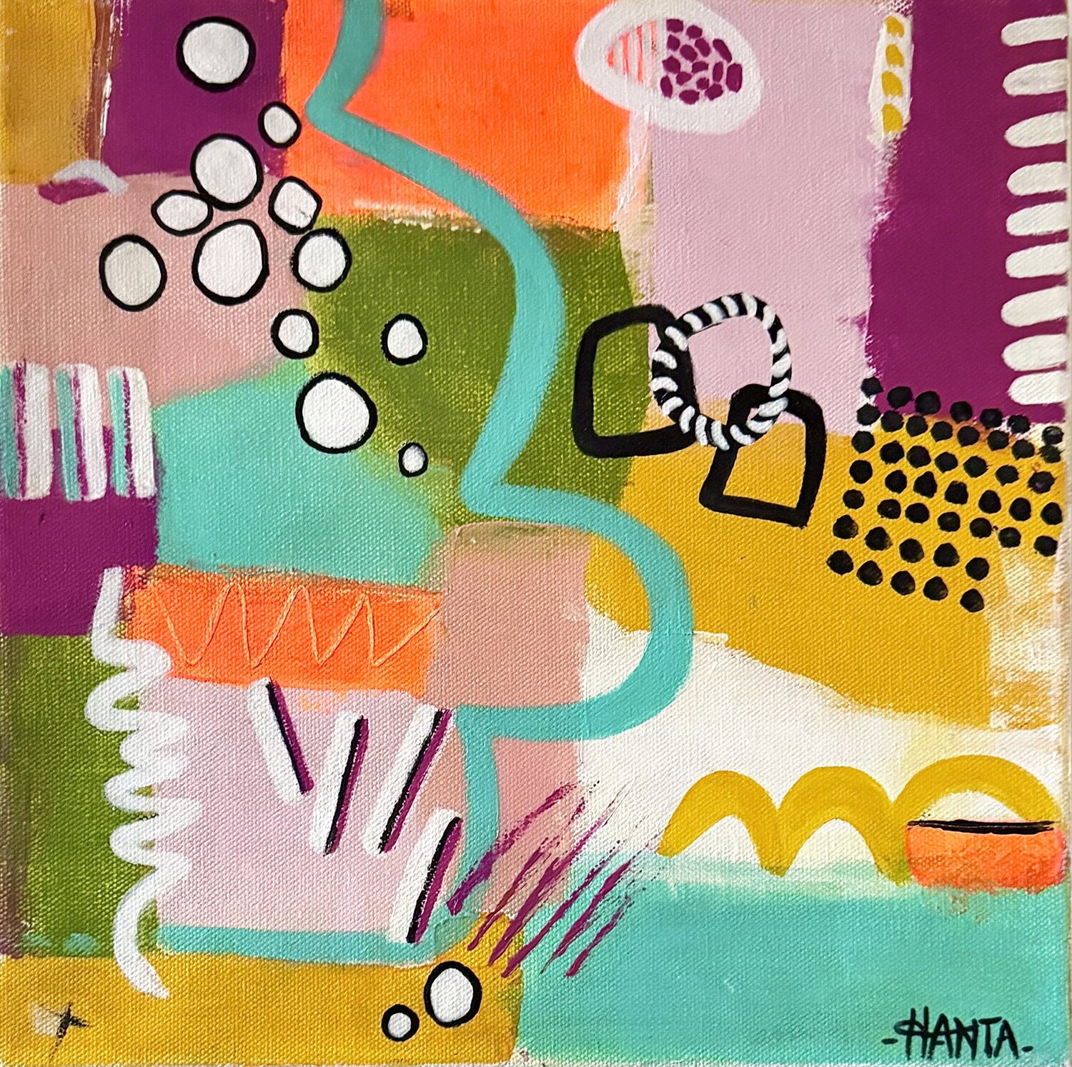 MAKE IT HAPPEN Hanta Ramboa Original painting for sale