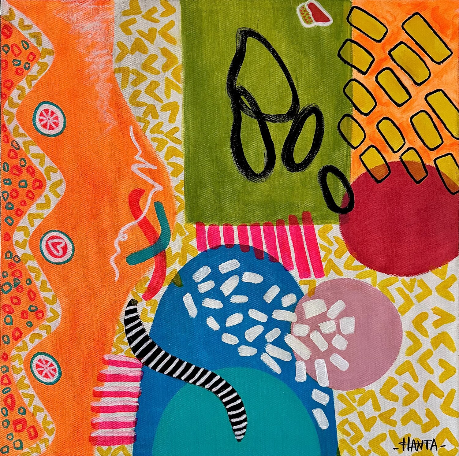 FEELING BLESSED Hanta Ramboa Original painting for sale