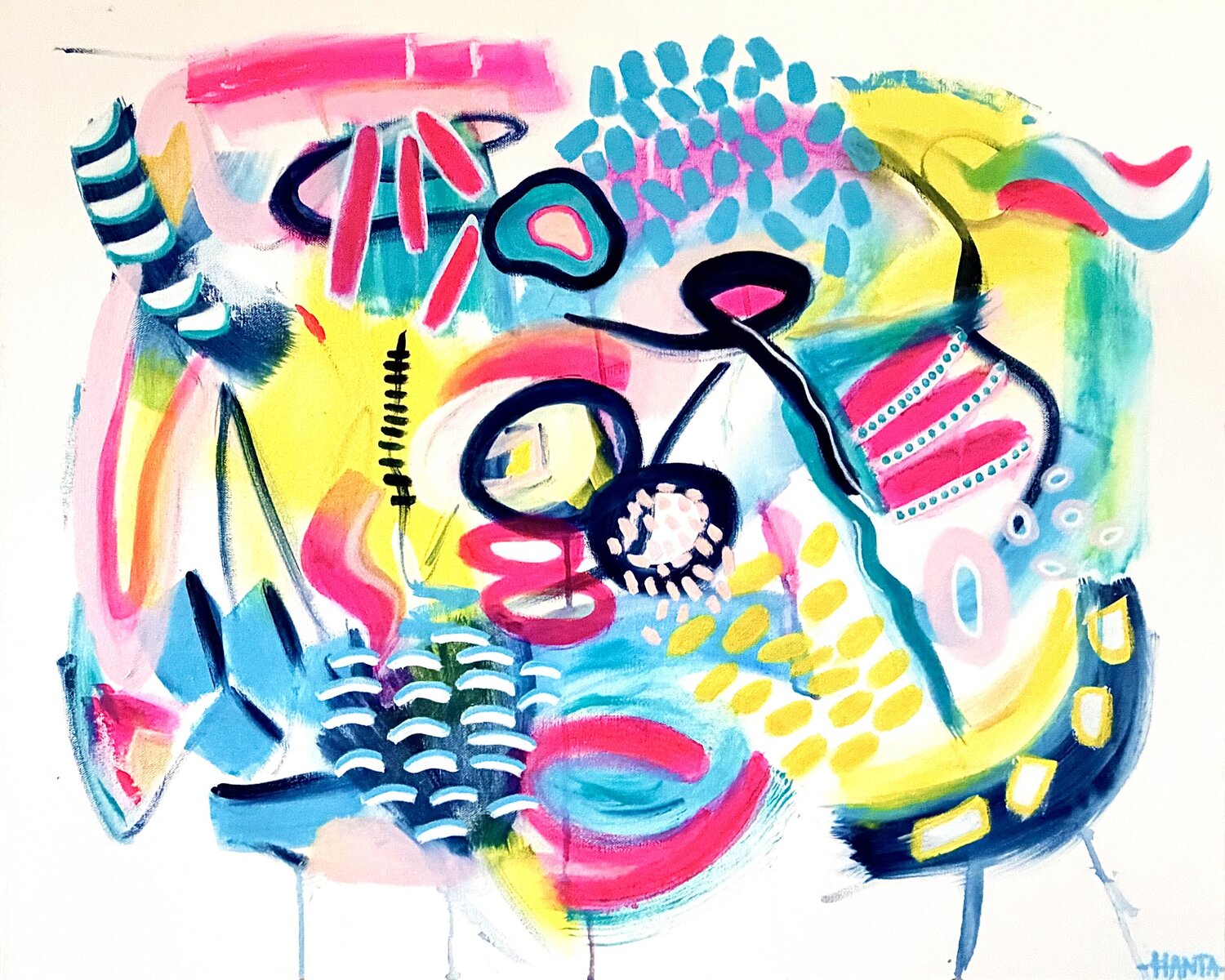 TEMPTATION Hanta Ramboa Original painting for sale