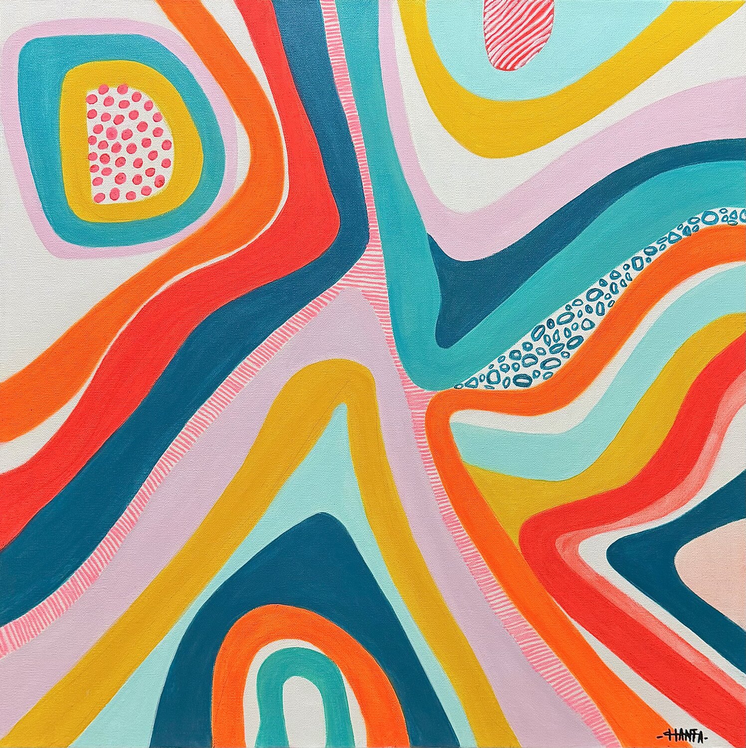 DOPAMINE 3 Hanta Ramboa Original painting for sale