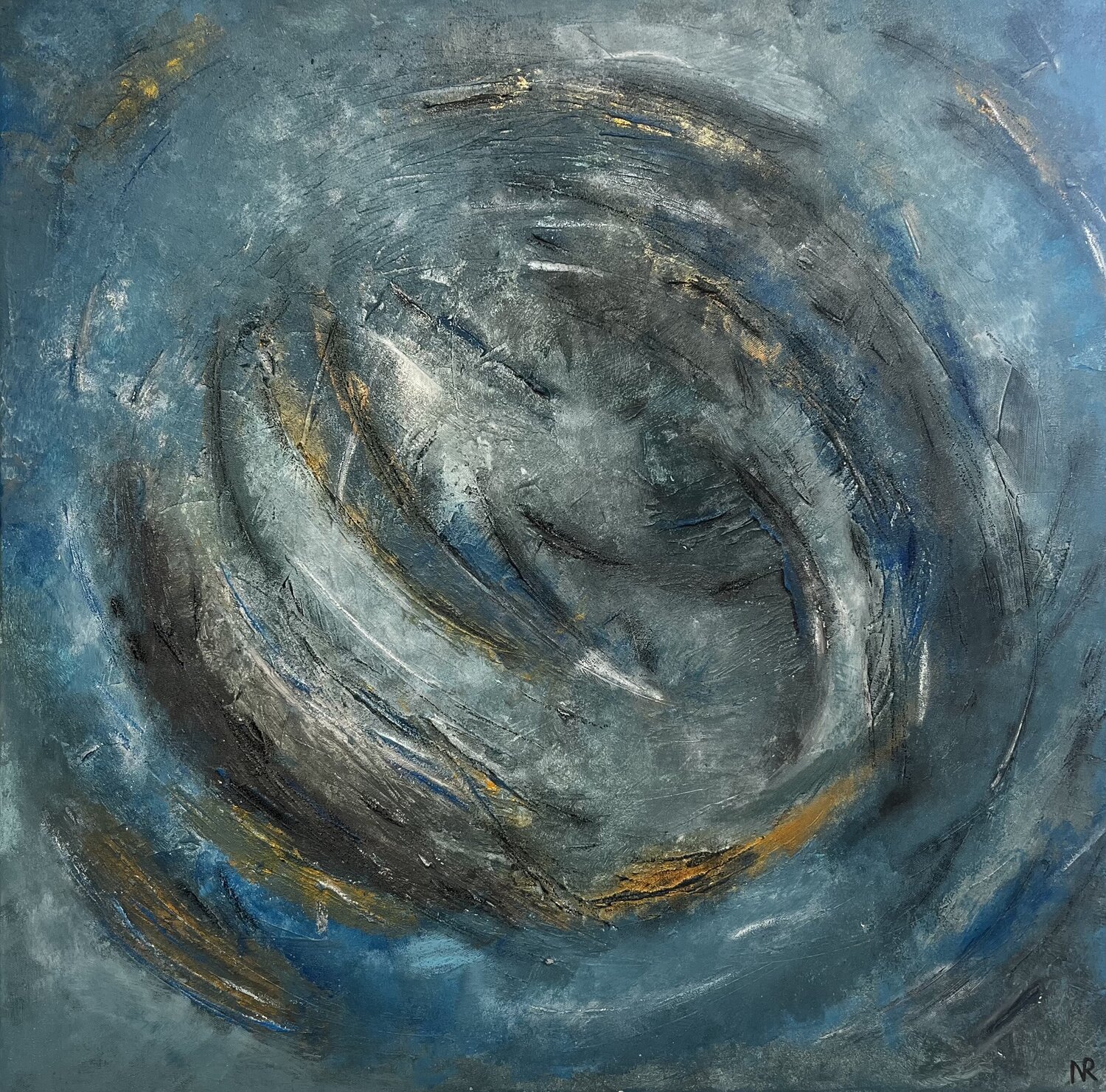 Appassionato (Sergej Rachmaninow: Etudes tableaux op. 39, Nr. 5) Nicole Rudi Original painting for sale