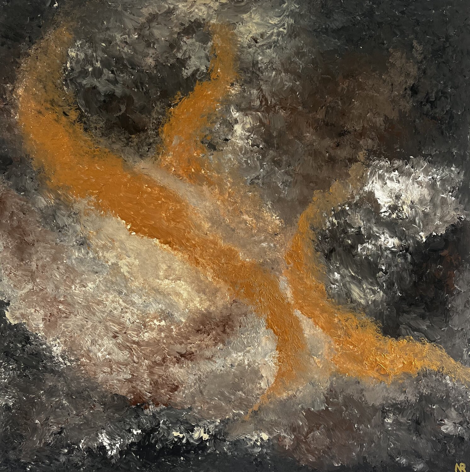 Il Penseroso (Franz Liszt: Il Penseroso) Nicole Rudi Original painting for sale