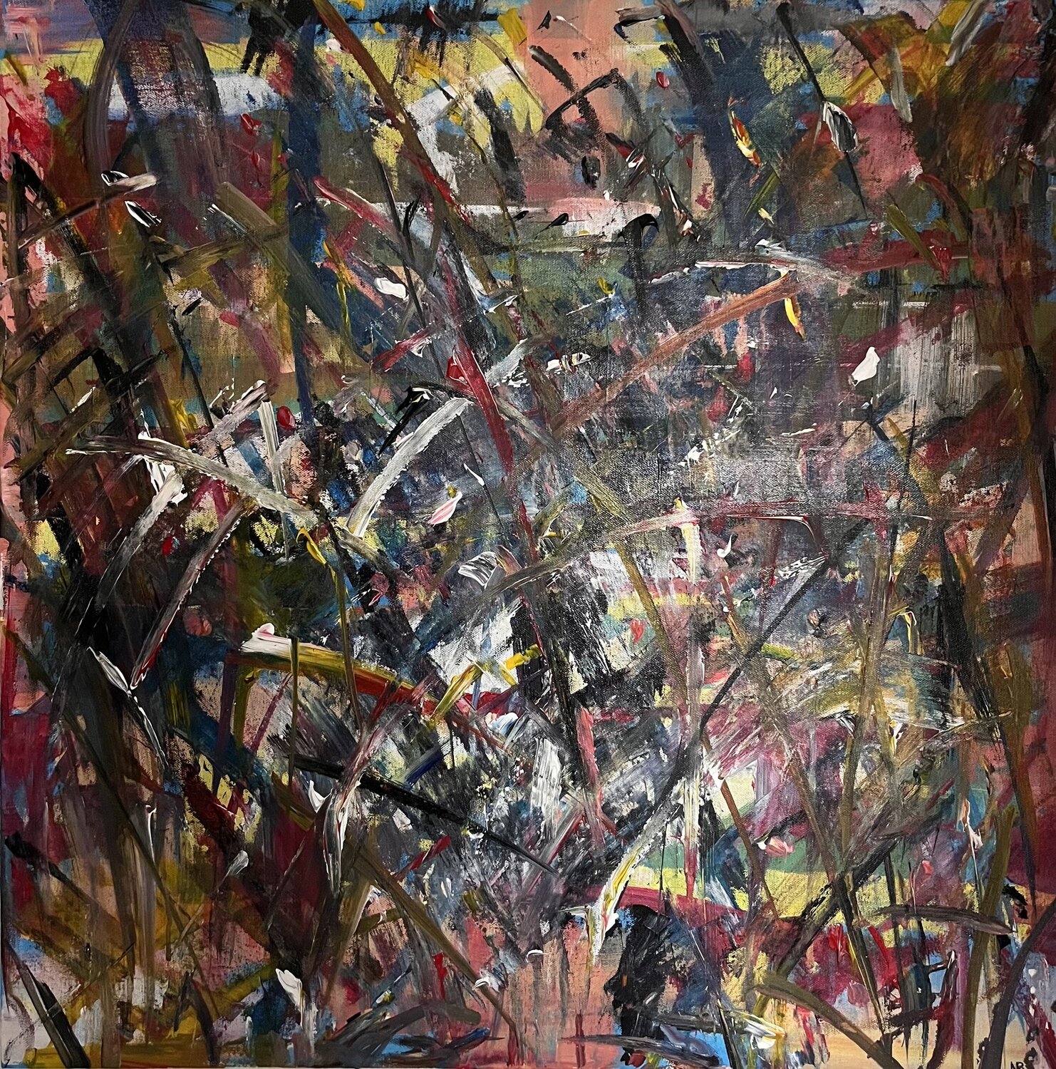 "Presto assai" (Dmitri Kabalewski: Sonate Nr. 2, op. 45, 3. Satz) Nicole Rudi Original painting for sale