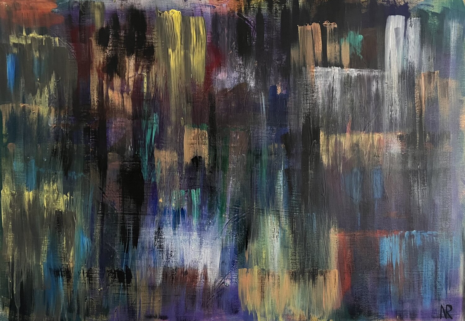 Sieben in einer Fantasie (Johannes Brahms: 7 Fantasien op. 116) Nicole Rudi Original painting for sale