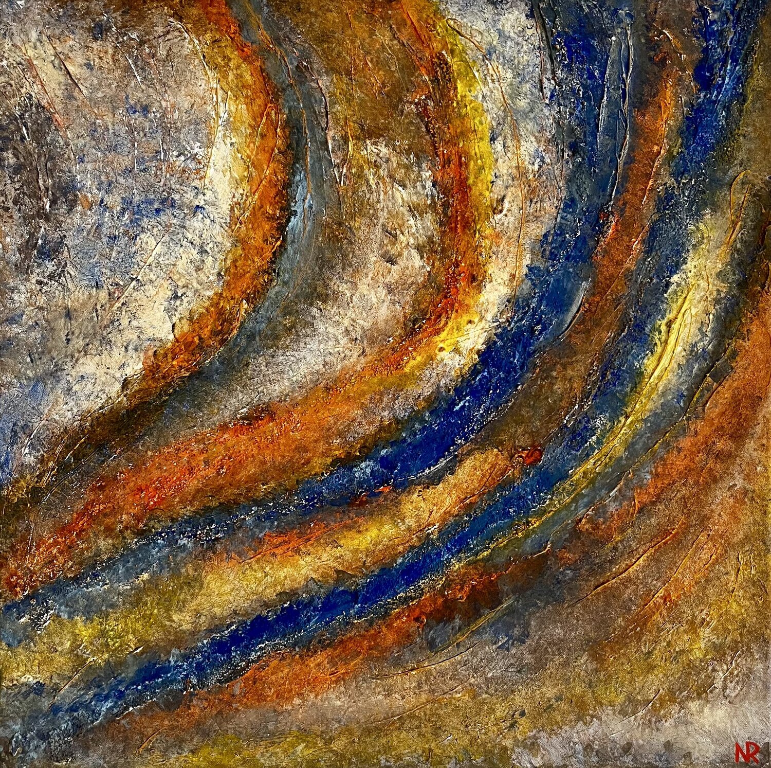 Fantasiebild I: Allegro (Robert Schumann: Faschingsschwank aus Wien, 1. Satz Allegro) Nicole Rudi Original painting for sale