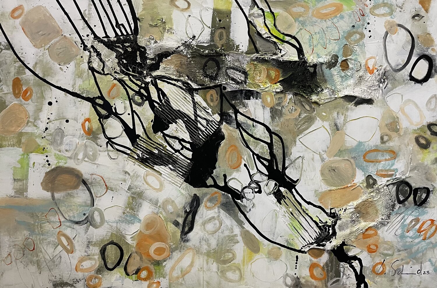 Wegentscheidungen Christian Schmid Original painting for sale