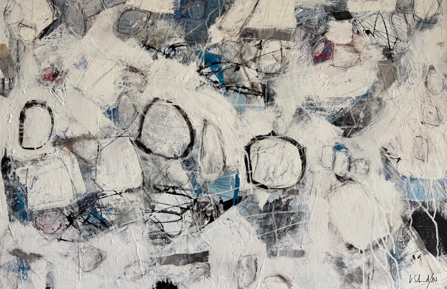 Kraftfeld Christian Schmid Original painting for sale
