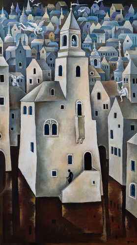 City of Angels by Elena Kochetkova, Painting for Sale on Select