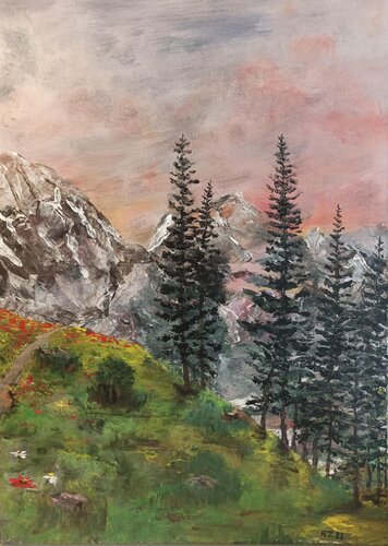 Kalnuose by Robertas Zabitis, Painting for Sale on Select