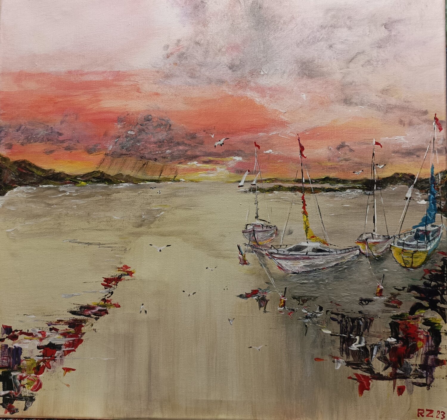 Vakaras... Robertas Zabitis Original painting for sale