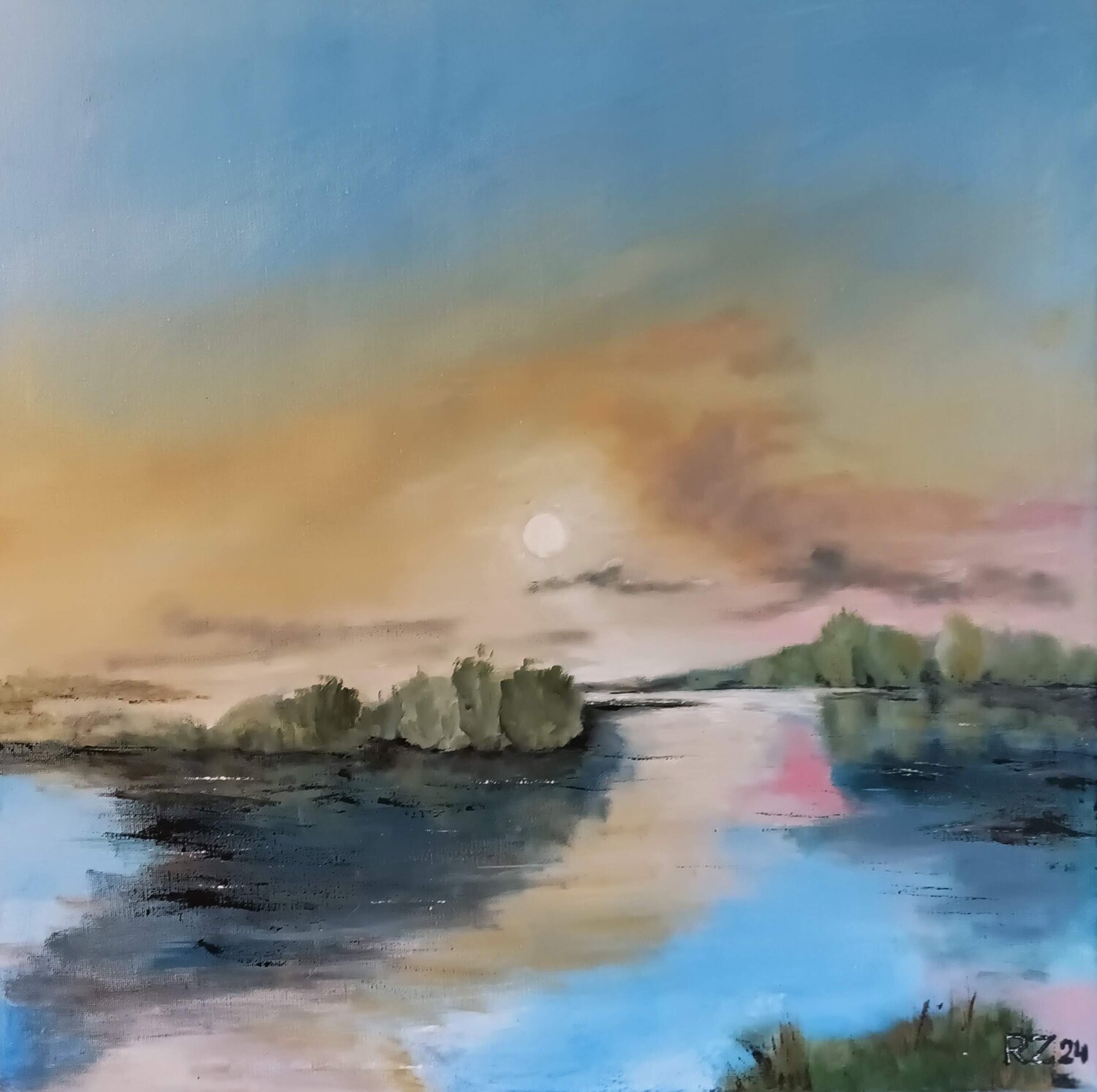 Prie vandens... Robertas Zabitis Original painting for sale