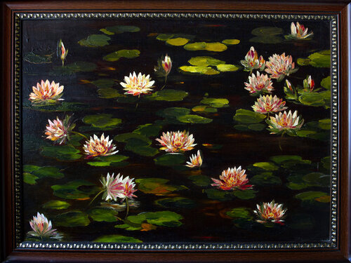 Giverny Shadows: Remembering Monet by Inga Loginova, Painting for Sale on Select