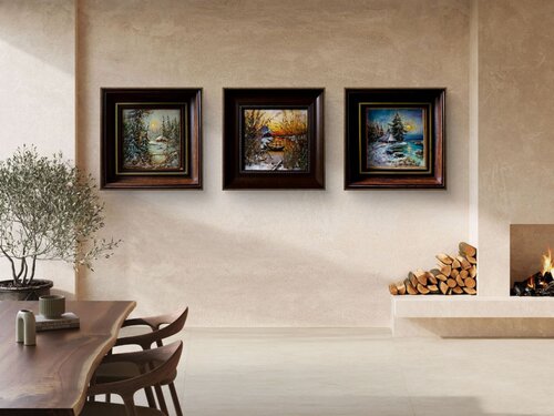 The Frosty Solitude Trilogy by Inga Loginova, Painting for Sale on Select