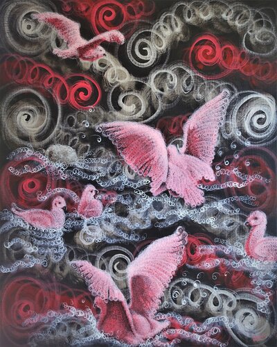 FEEDING: Constance 7 by Donegel' Chong, Painting for Sale on Select