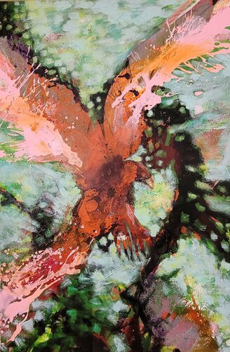 Wings&Roots II by Bettina Zedlitz, Painting for Sale on Select