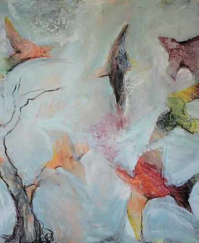 Sturmvögel I by Bettina Zedlitz, Painting for Sale on Select