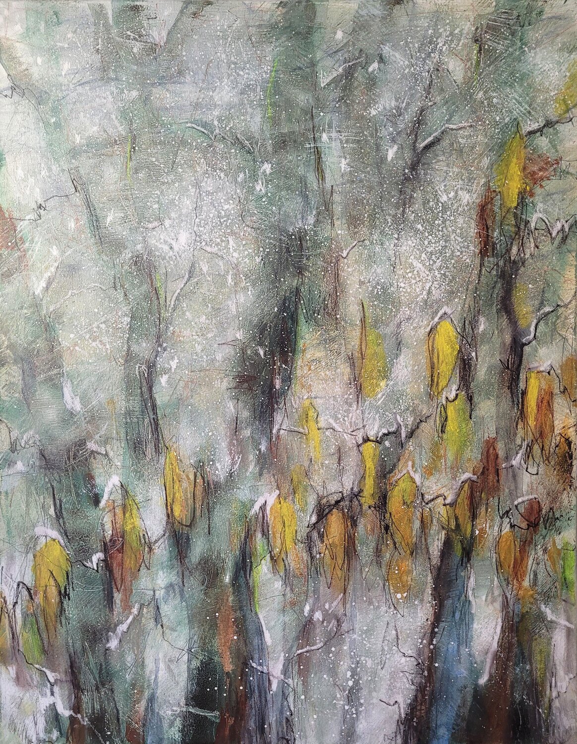 Schneegestöber I Bettina Zedlitz Original painting for sale