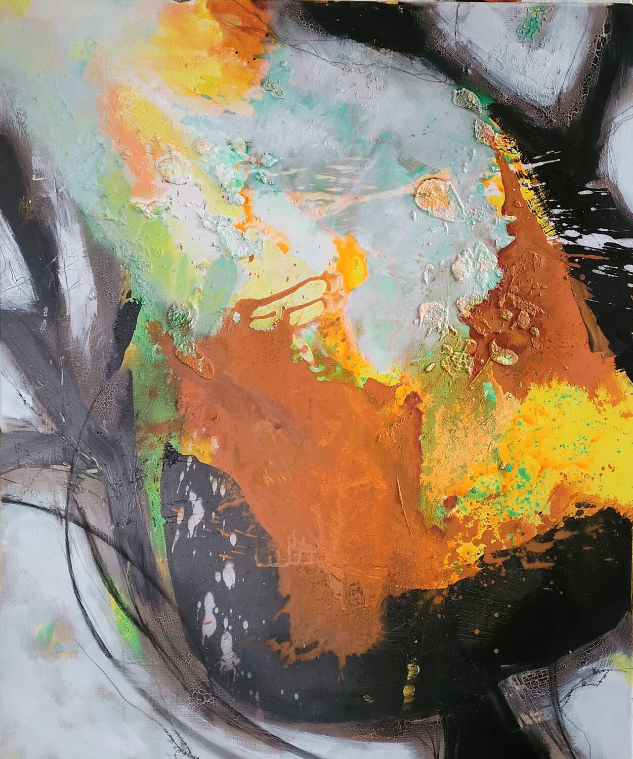Windwald I Bettina Zedlitz Original painting for sale
