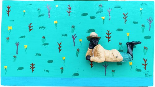 Connexion by Mo Lamine Sylla, Painting for Sale on Select