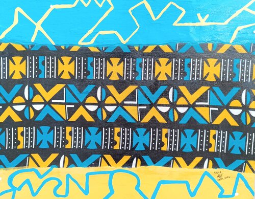 Tradi-modernité by Mo Lamine Sylla, Painting for Sale on Select