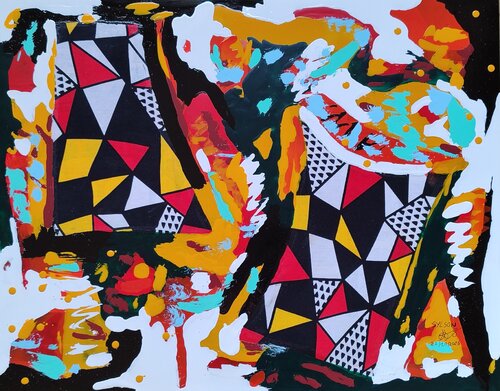 Danse cosmique by Mo Lamine Sylla, Painting for Sale on Select
