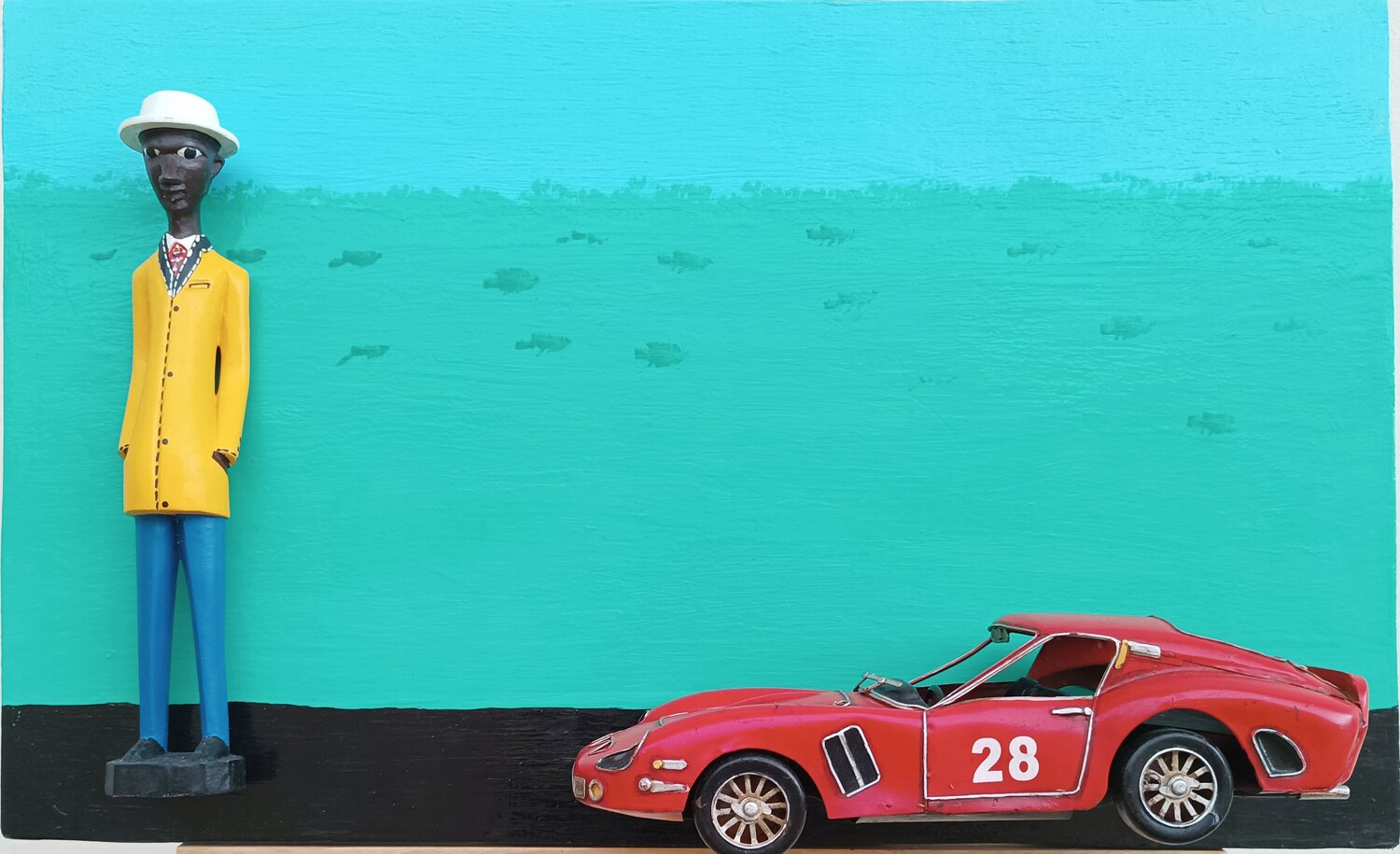 Re-création Mo Lamine Sylla Original painting for sale