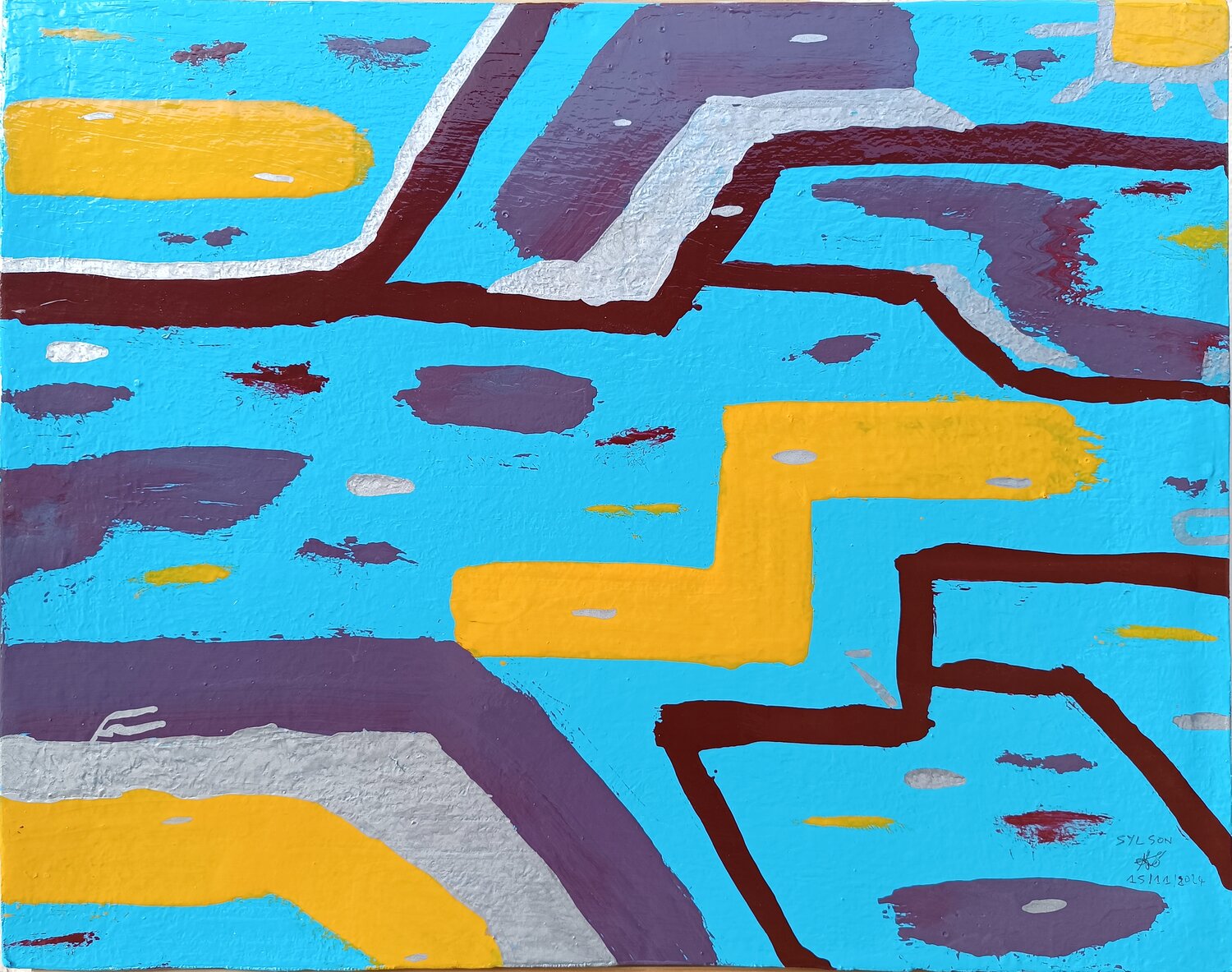 Programmation Mo Lamine Sylla Original painting for sale