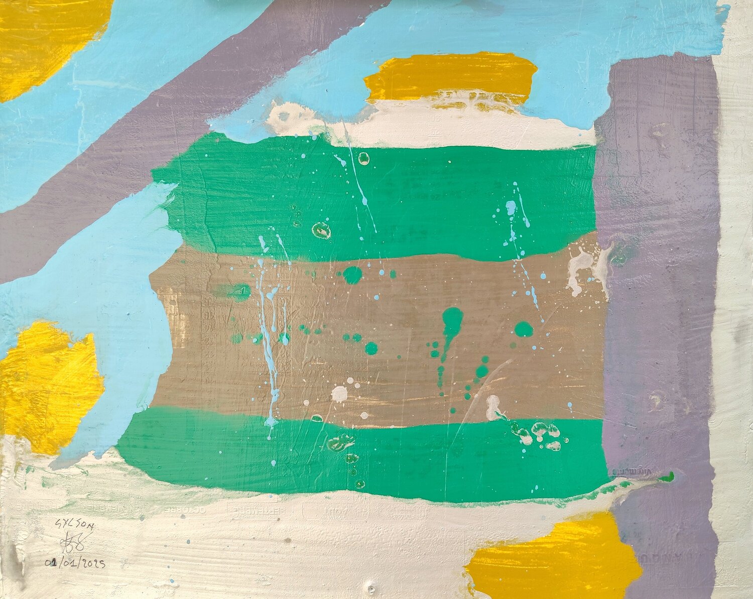Etendard Mo Lamine Sylla Original painting for sale