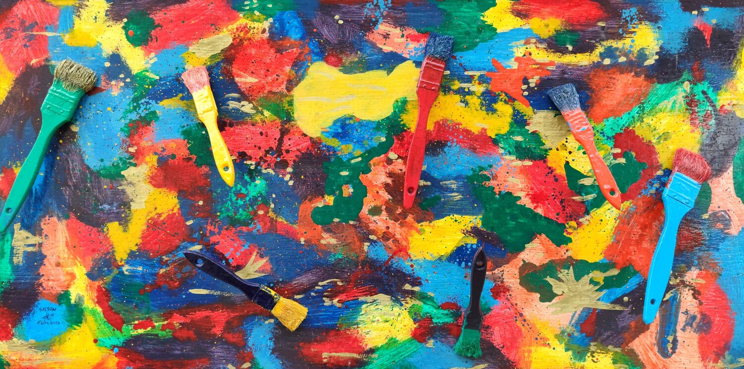Lévitation (1) Mo Lamine Sylla Original painting for sale