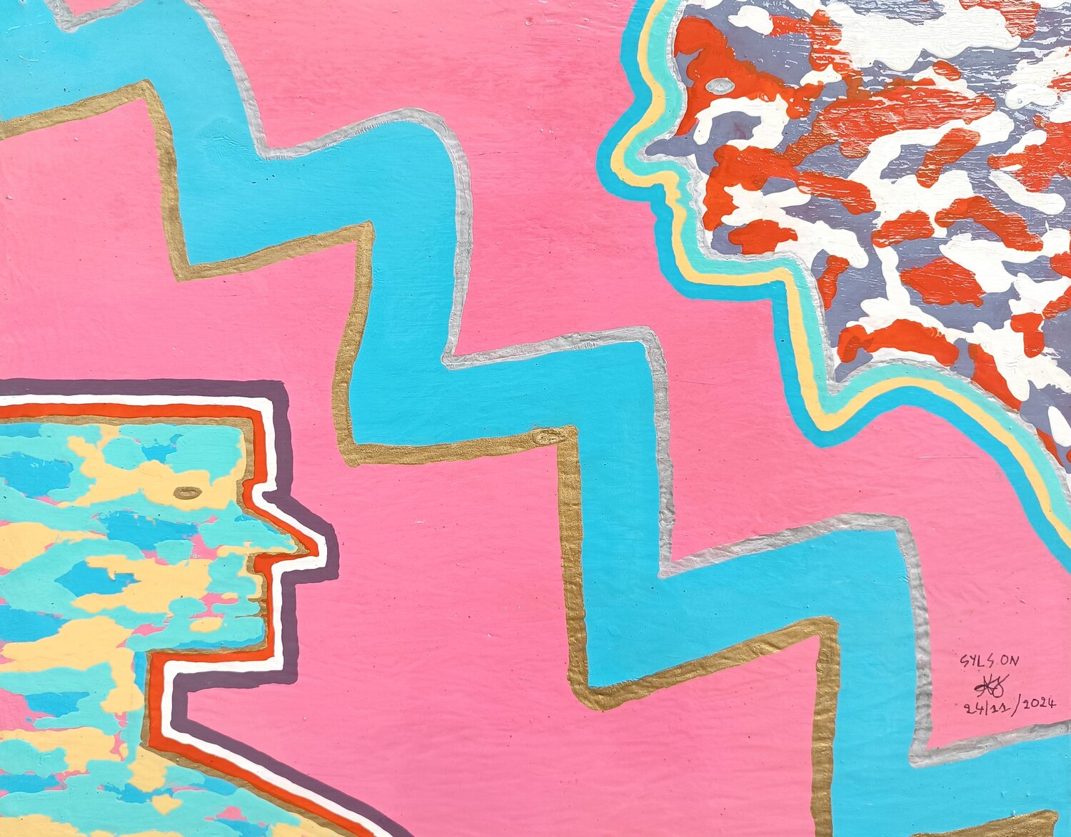 Illusions Mo Lamine Sylla Original painting for sale