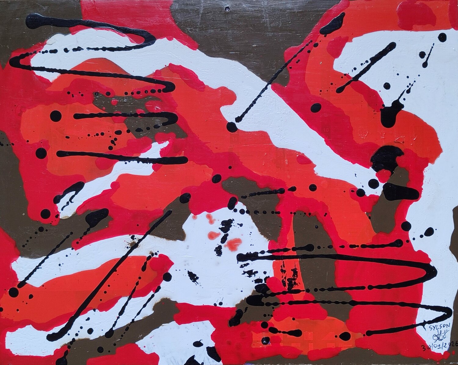 Soucoupe volante (2) Mo Lamine Sylla Original painting for sale