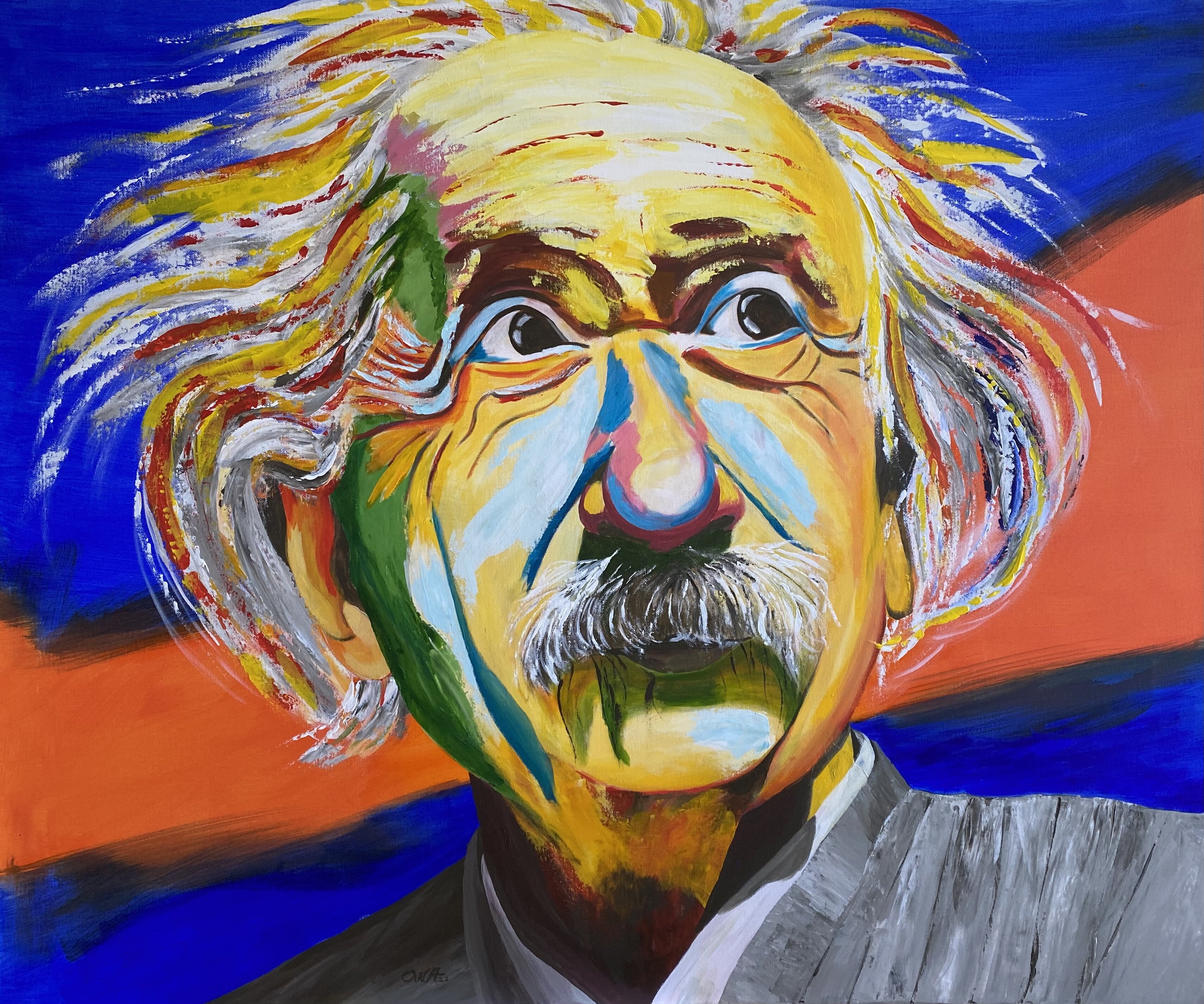 Der Denker, Portraitstudie Albert Einstein