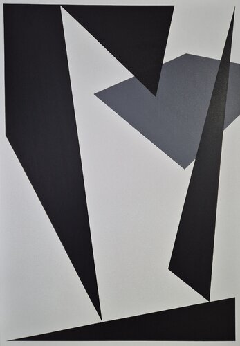 Dancing under the Trapezoid I by Francesc Bergadà Gassol, Painting for Sale on Select